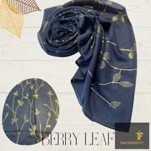 Load image into Gallery viewer, Golden Leaf Viscose Cotton Shawl
