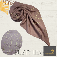 Load image into Gallery viewer, Golden Leaf Viscose Cotton Shawl
