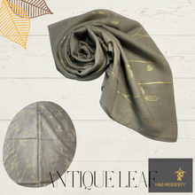 Load image into Gallery viewer, Golden Leaf Viscose Cotton Shawl
