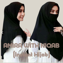 Load image into Gallery viewer, Amira with Niqab (instant Hijab with Face Mask)
