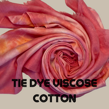 Load image into Gallery viewer, Tie-Dye Viscose Cotton Shawl ( Hijab &amp; Scarf)
