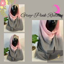 Load image into Gallery viewer, Crinkle Chiffon Tie-Dye – Premium Shawl (Hijab and Scarf)
