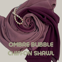 Load image into Gallery viewer, Ombre Bubble Chiffon Shawl ( Hijab and Scarf)
