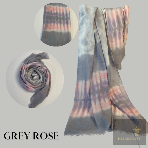 Tie-Dye Viscose Cotton Shawl ( Hijab & Scarf)