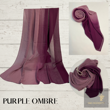 Load image into Gallery viewer, Ombre Bubble Chiffon Shawl ( Hijab and Scarf)
