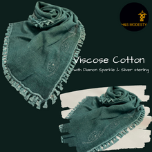 Load image into Gallery viewer, Sparkling Viscose Cotton Shawl ( Hijabs &amp; Scarves)
