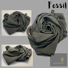 Load image into Gallery viewer, Solid Colour Creep Chiffon Shawl ( Hijab and Scarf)
