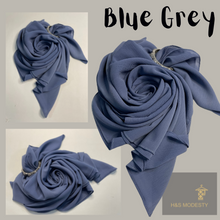 Load image into Gallery viewer, Solid Colour Creep Chiffon Shawl ( Hijab and Scarf)
