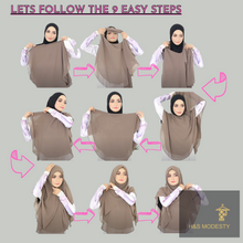 Load image into Gallery viewer, Double Layer Chiffon Pull on Khimar
