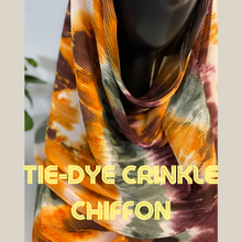 Load image into Gallery viewer, Crinkle Chiffon Tie-Dye – Premium Shawl (Hijab and Scarf)
