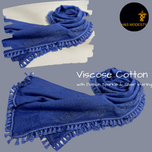 Load image into Gallery viewer, Sparkling Viscose Cotton Shawl ( Hijabs &amp; Scarves)
