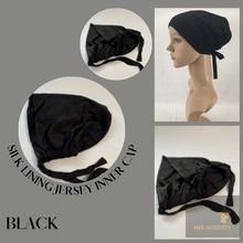 Load image into Gallery viewer, Silk Lining Jersey Inner Cap ( Under Scarf Cap)
