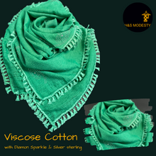 Load image into Gallery viewer, Sparkling Viscose Cotton Shawl ( Hijabs &amp; Scarves)
