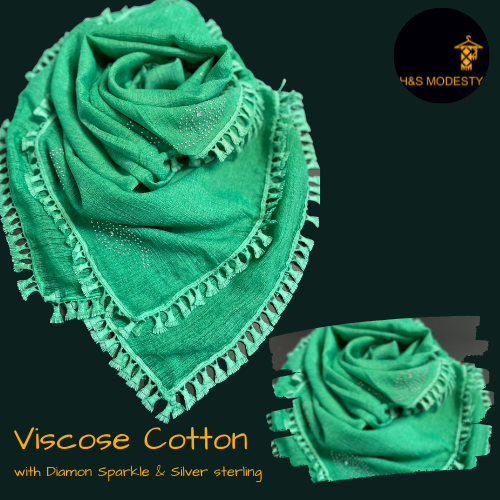 Sparkling Viscose Cotton Shawl ( Hijabs & Scarves)