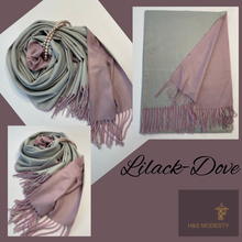 Load image into Gallery viewer, Double-Sided Solid Colours Cashmere Shawls
