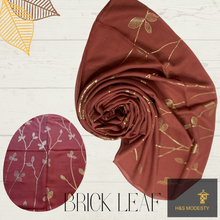 Load image into Gallery viewer, Golden Leaf Viscose Cotton Shawl
