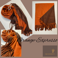 Load image into Gallery viewer, Double-Sided Solid Colours Cashmere Shawls
