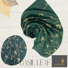 Load image into Gallery viewer, Golden Leaf Viscose Cotton Shawl
