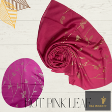 Load image into Gallery viewer, Golden Leaf Viscose Cotton Shawl
