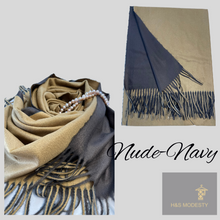 Load image into Gallery viewer, Double-Sided Solid Colours Cashmere Shawls
