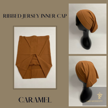 Load image into Gallery viewer, Ribbed Jersey Inner Cap ( Under Scarf Cap)
