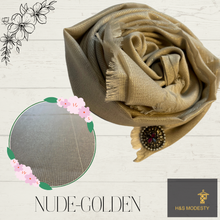 Load image into Gallery viewer, Golden Thread Viscose Cotton Shawl ( Hijab and Scarves)
