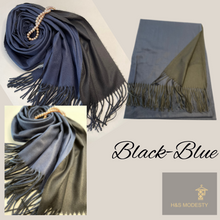 Load image into Gallery viewer, Double-Sided Solid Colours Cashmere Shawls
