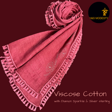 Load image into Gallery viewer, Sparkling Viscose Cotton Shawl ( Hijabs &amp; Scarves)
