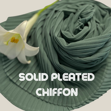 Load image into Gallery viewer, Solid Pleated Chiffon Shawl ( Hijab and Scarves)
