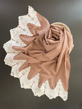 Load image into Gallery viewer, Premium Bubble Chiffon with Lace
