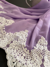 Load image into Gallery viewer, Premium Bubble Chiffon with Lace
