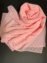 Load image into Gallery viewer, Pom Pom Bubble Chiffon Shawl
