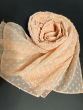 Load image into Gallery viewer, Pom Pom Bubble Chiffon Shawl
