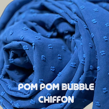 Load image into Gallery viewer, Pom Pom Bubble Chiffon Shawl
